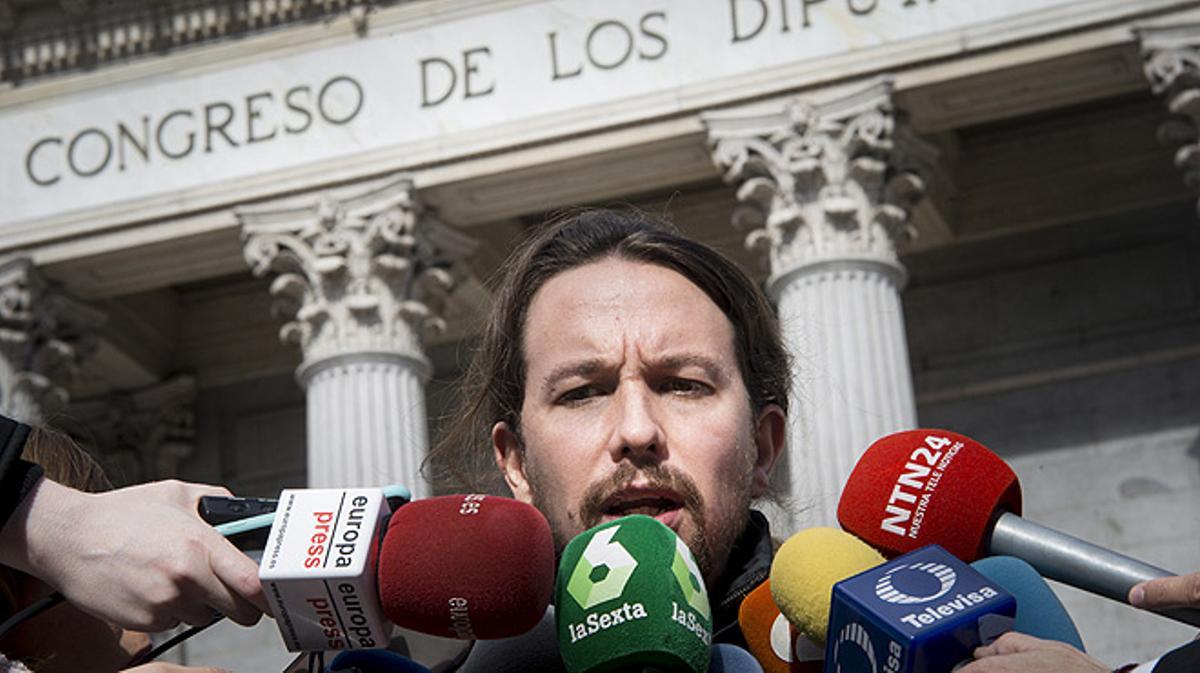 Iglesias diu que Rajoy aplica polítiques semblants a les de Trump i critica Albert Rivera.