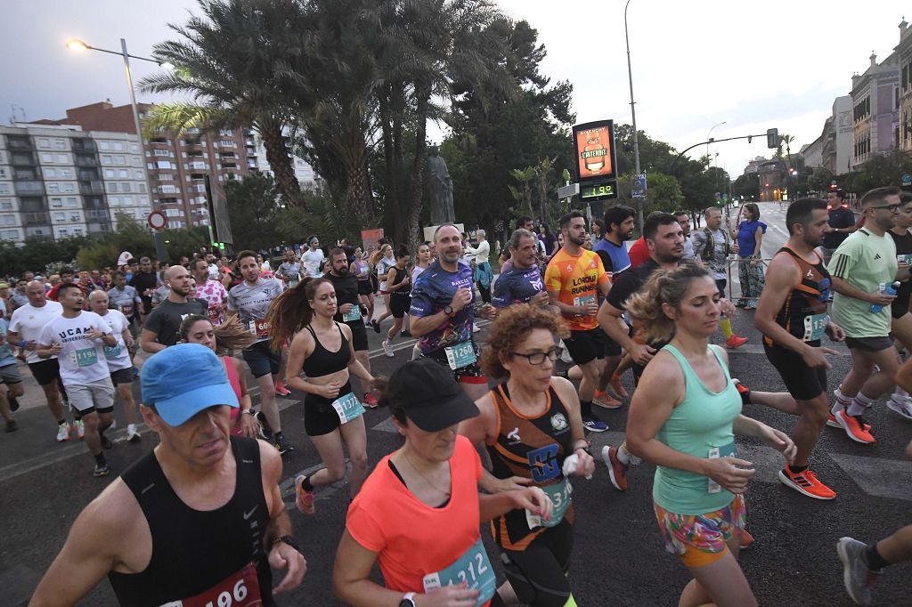 Carrera nocturna de Murcia, en imágenes