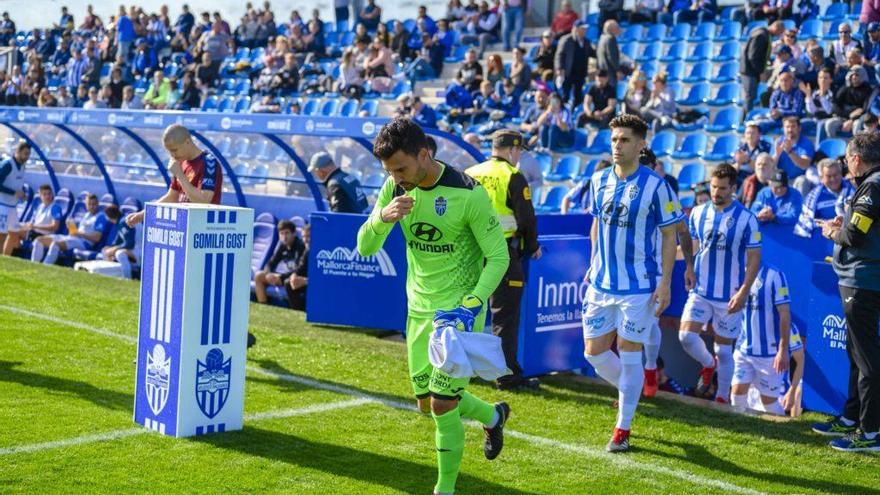 Ginard, el pasado domingo en el Estadi Balear.