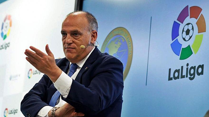 Javier Tebas, presidente de la LaLiga. | EFE