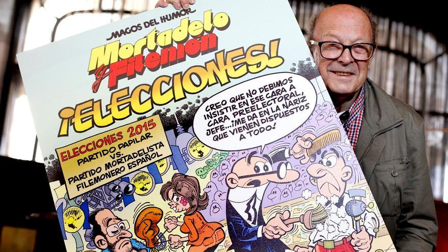 Imagen de archivo de Francisco Ibáñez, el creador de Mortadelo y Filemón. EFE/Alejandro García