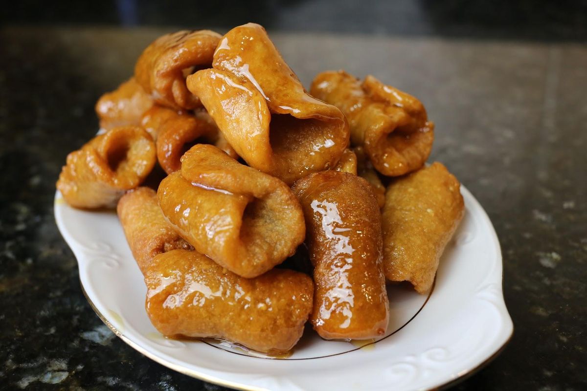 Pestiños con miel.