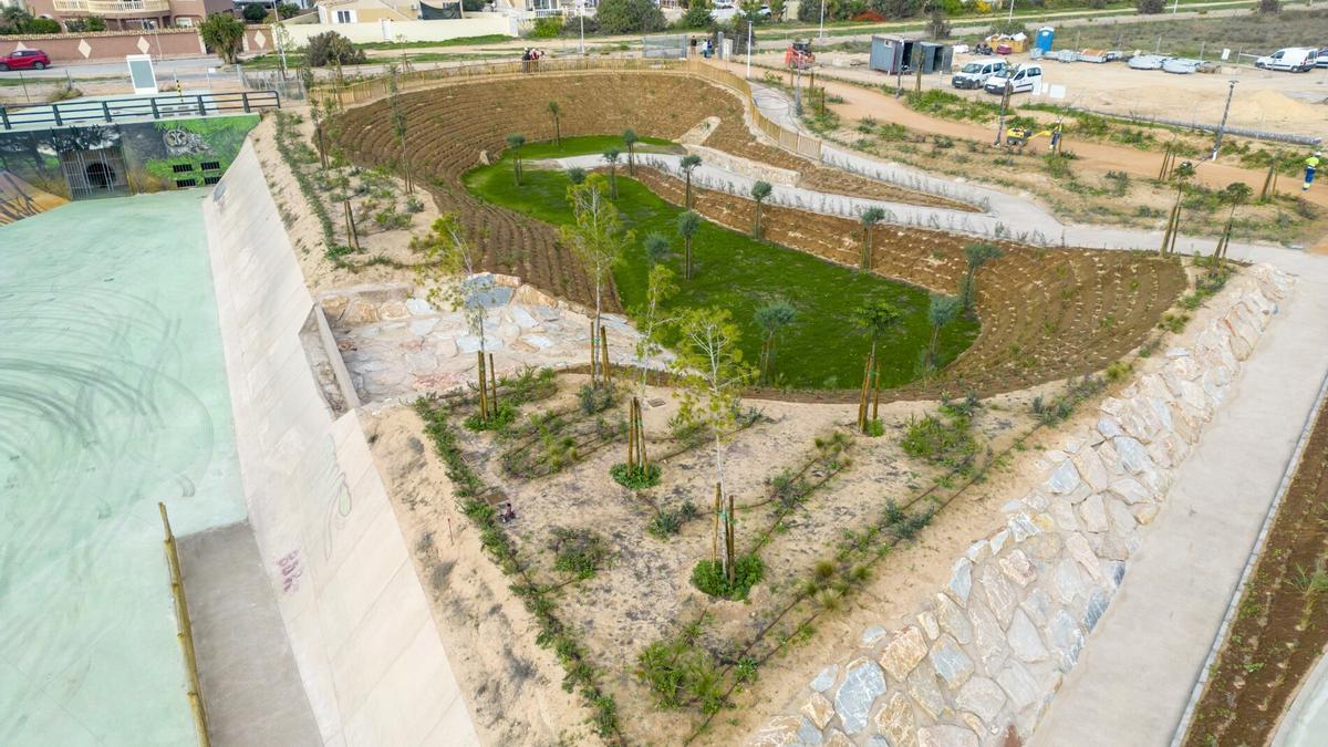 Así es el parque inundable en Torrealmendros-Torreta Florida que permitirá laminar 12.000 metros cúbicos de agua de lluvia en Torrevieja