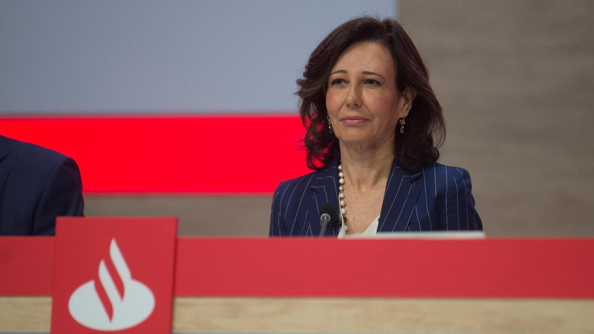 La presidenta del Banco Santander, Ana Botín.