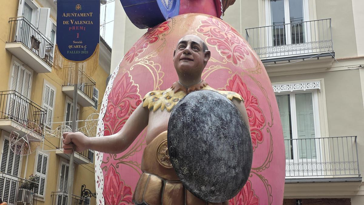 Escena con el presidente de la falla Sant Bult, Paco López Moral