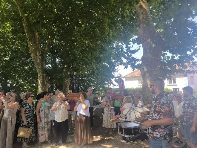 La fiesta de Sanamedio, en Beluso (Bueu)