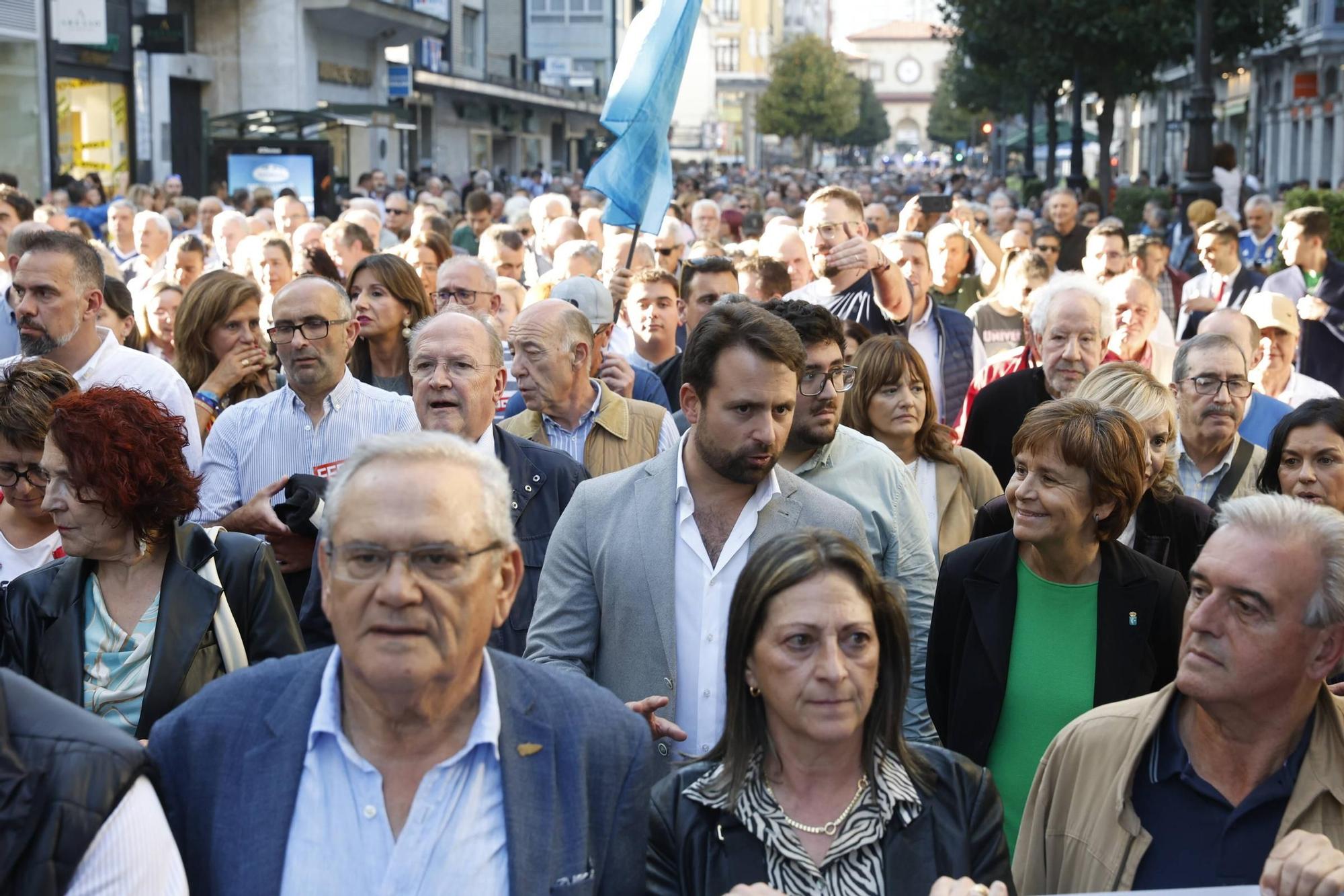 EN IMÁGENES: así fue la gran movilización contra el peaje del Huerna en Asturias