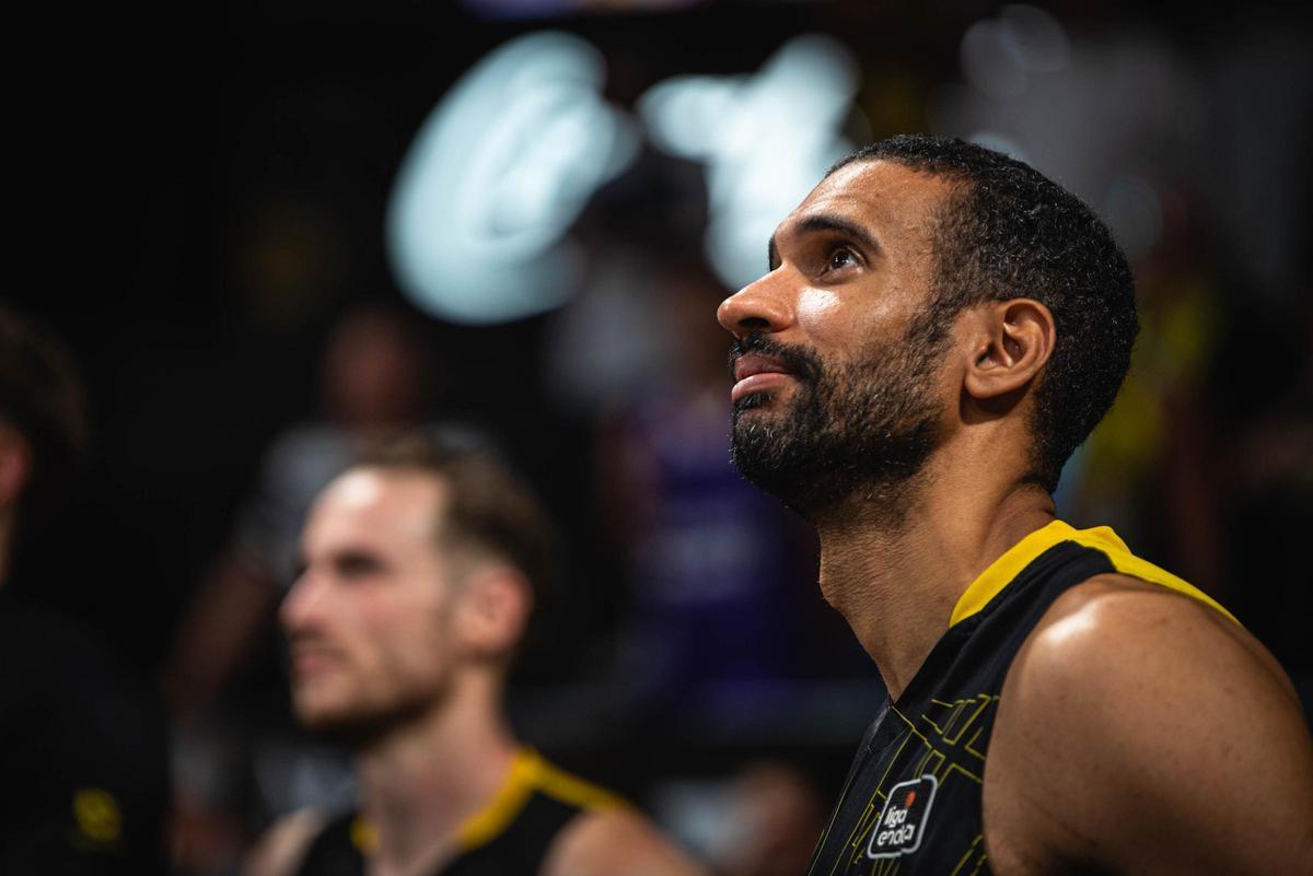 Thomas Scrubb, tras su último partido con la camiseta del CB Canarias
