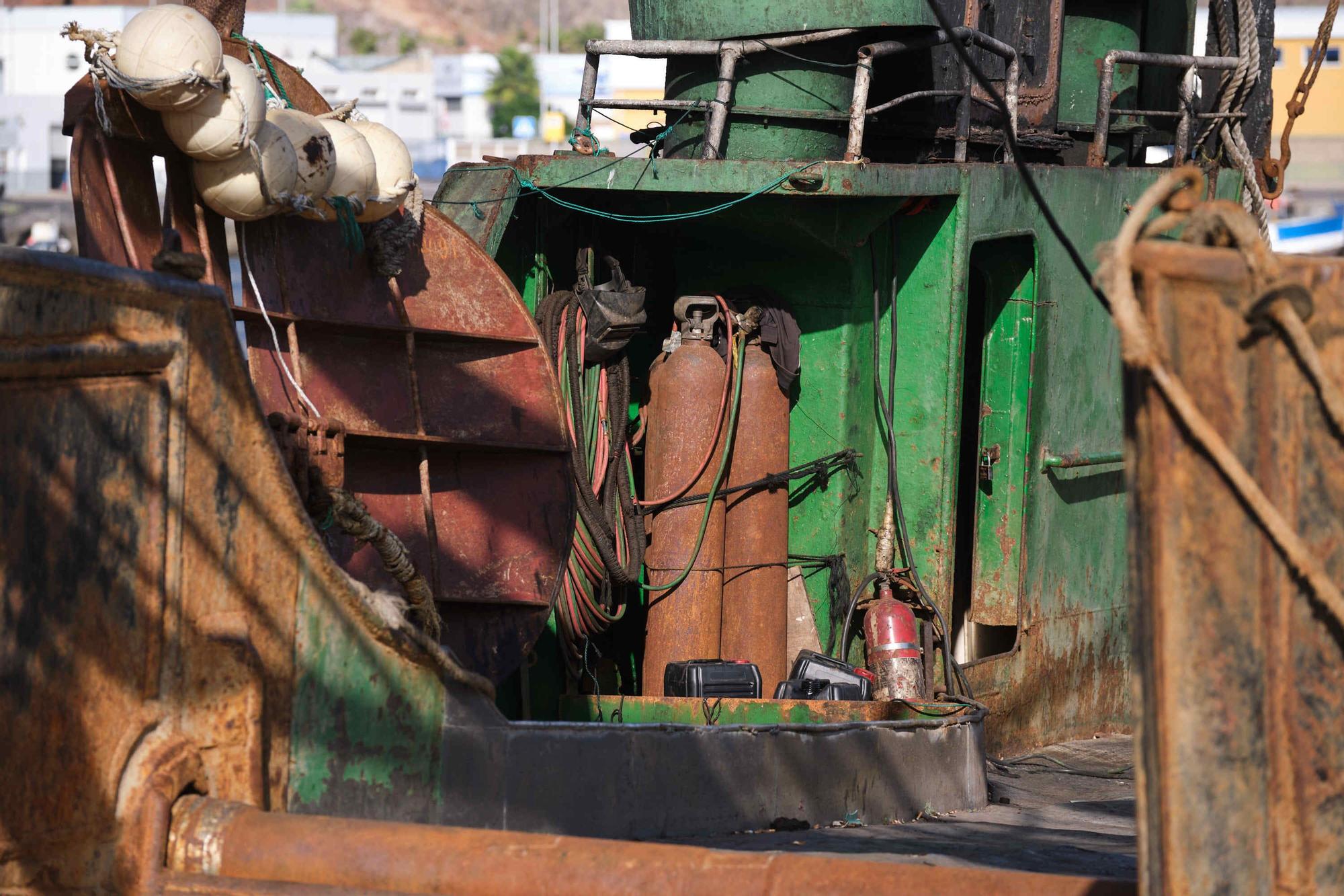 El barco 'Simione', capturado en aguas canarias con tres toneladas de cocaína