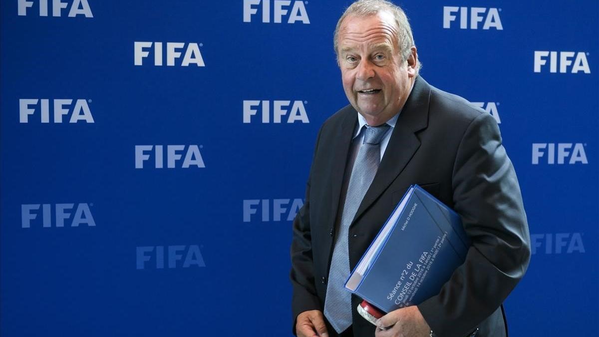 Michel D'Hooghe, en una reunión de la FIFA en Zúrich