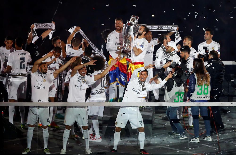 El Madrid celebra la ''Undécima'' en el Bernabéu