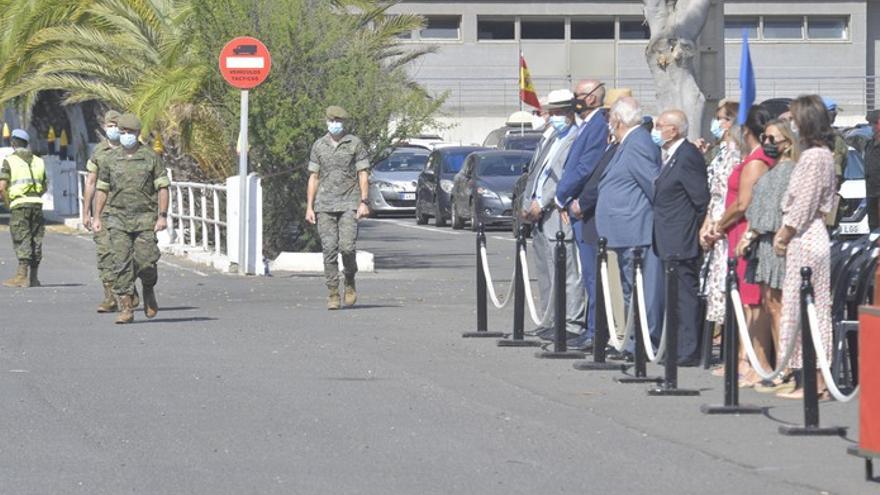 Despedida a militares que parten a Beirut en misión de Paz