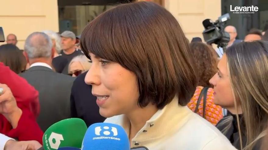 Diana Morant a las puertas de les Corts: &quot;De esta comparecencia no esperamos nada&quot;