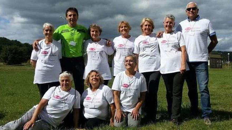 Alumnos sénior de la Universidad coruñesa, en Eslovaquia.