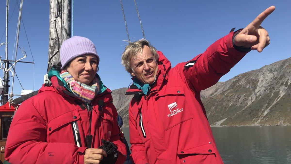 Ana Botín y Jesús Calleja en Groenlandia