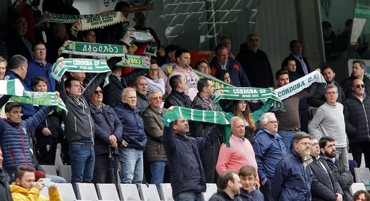 La afición cordobesista en el partido contra el Mallorca