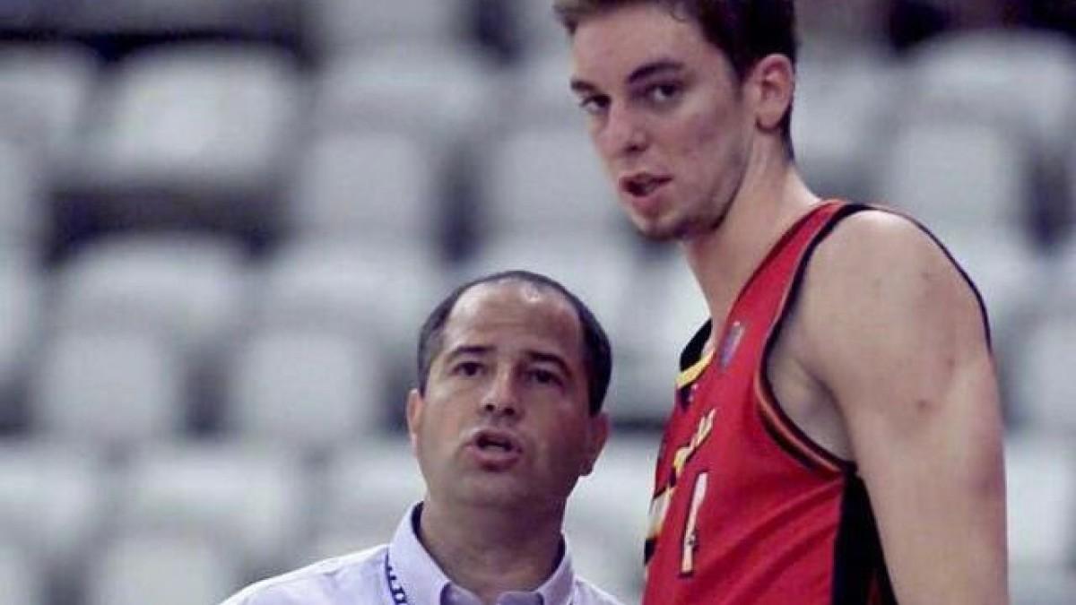 Pau Gasol compartió esta imagen en las redes sociales en recuerdo al fallecido Javier Imbroda