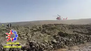 Rescatan a una senderista en plena ola de calor en Lanzarote