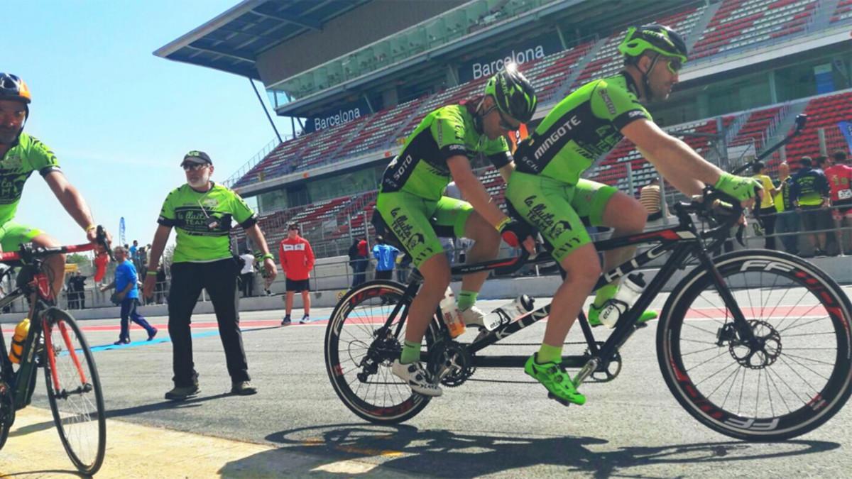 Sergi Mingote y Joan Soto, en un momento de la carrera