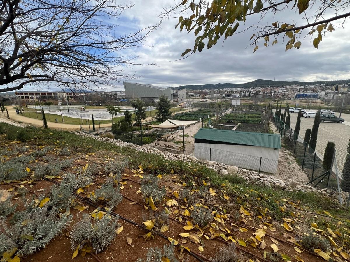 Zona de los huertos urbanos de Lucena.