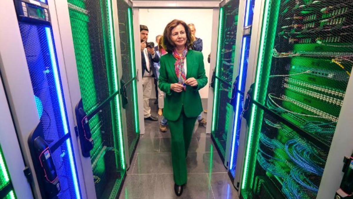 Matilde Asián, en la inauguración de la nueva sede de la Agencia Tributaria de Canarias en la capital grancanaria.