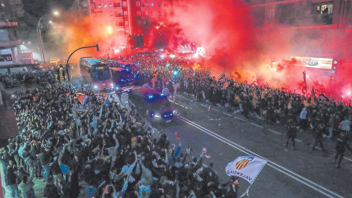 Recibimiento en la Avenida Suecia