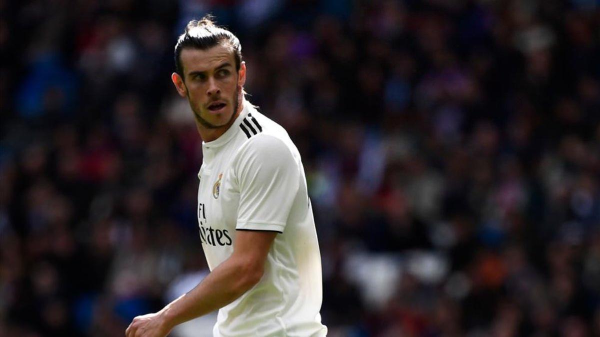 Bale disputando el partido de Liga que enfrentó al Madrid ante el Eibar