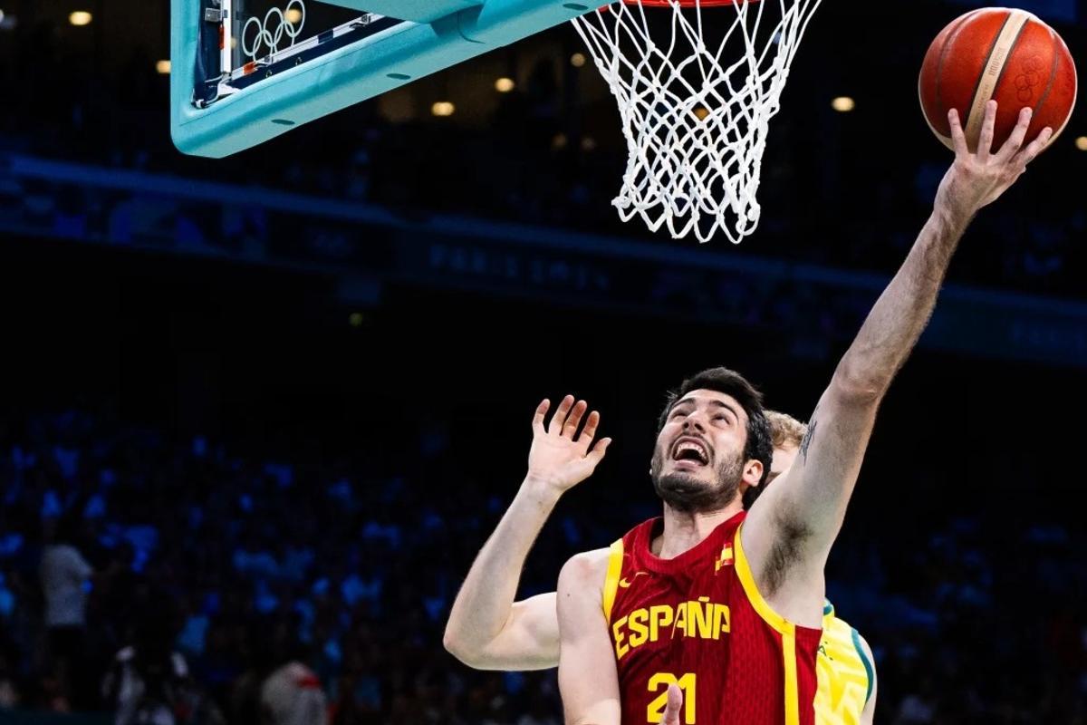 El alero azulgrana, en una acción del encuentro ante Australia