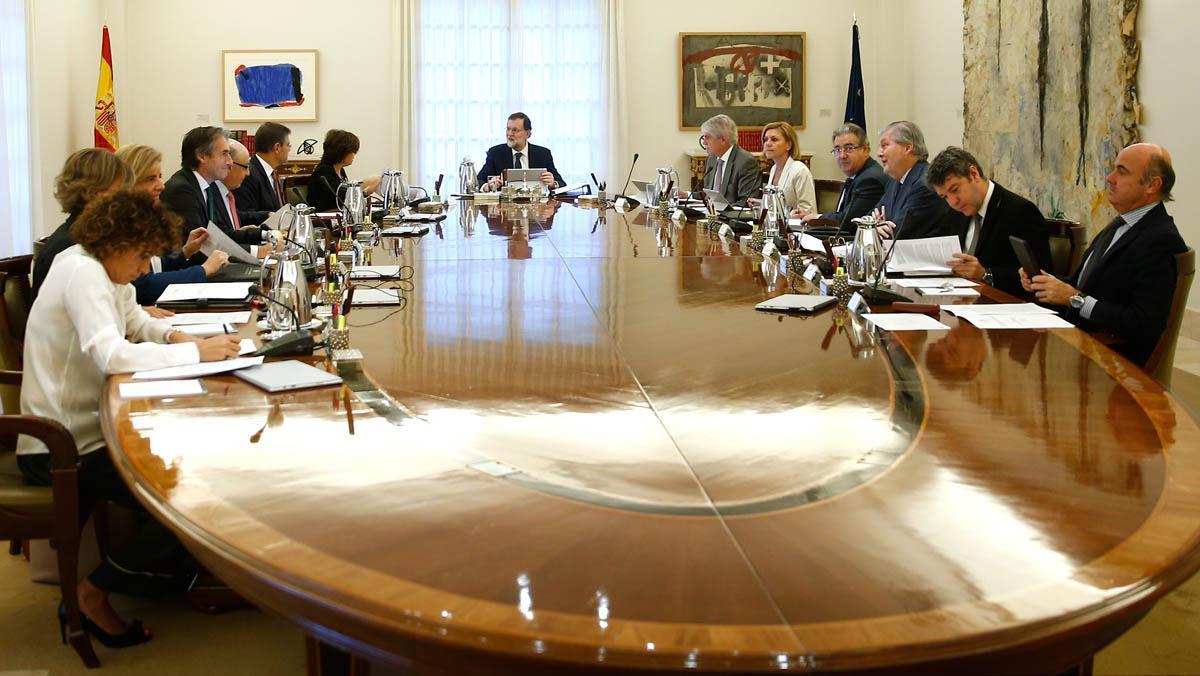 Consell extraordinari de ministres presidit per Mariano Rajoy.