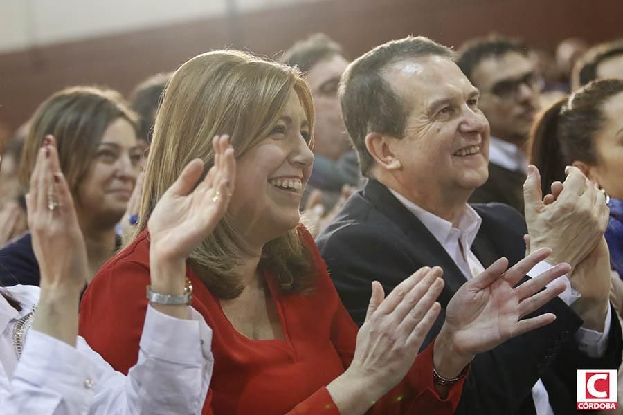 El PSOE de Córdoba con Susana Díaz en Madrid.