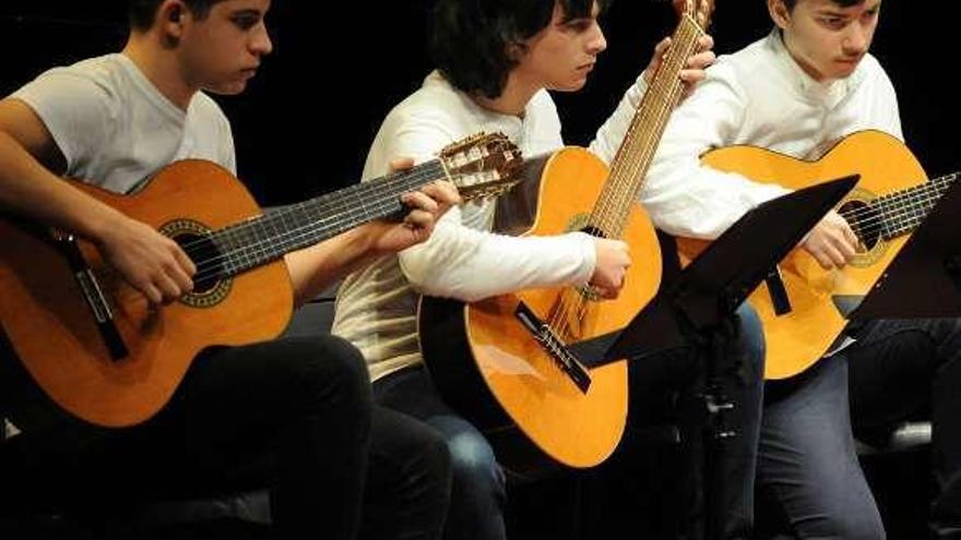 Alumnos del Conservatorio de Música de Vilagarcía. // Iñaki Abella