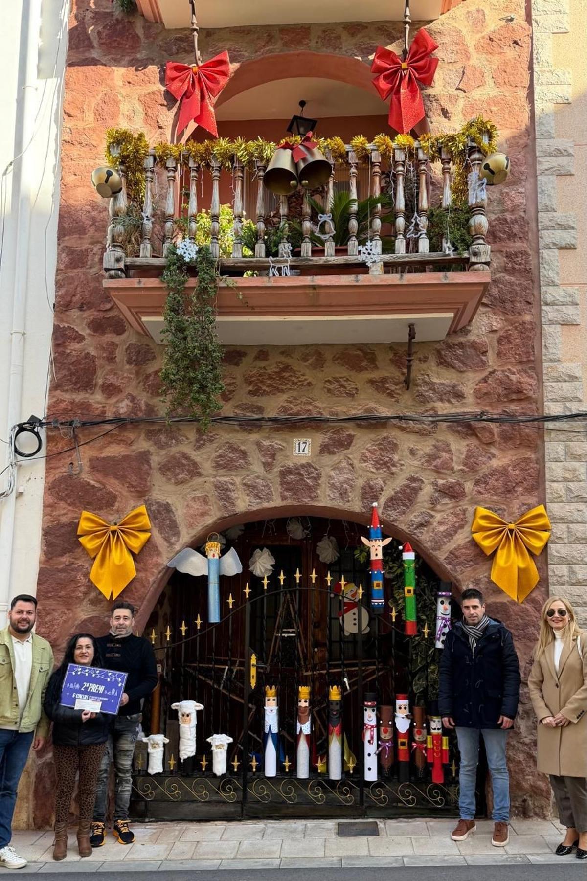Segundo premio del concurso de fachadas navideñas de Figueroles.