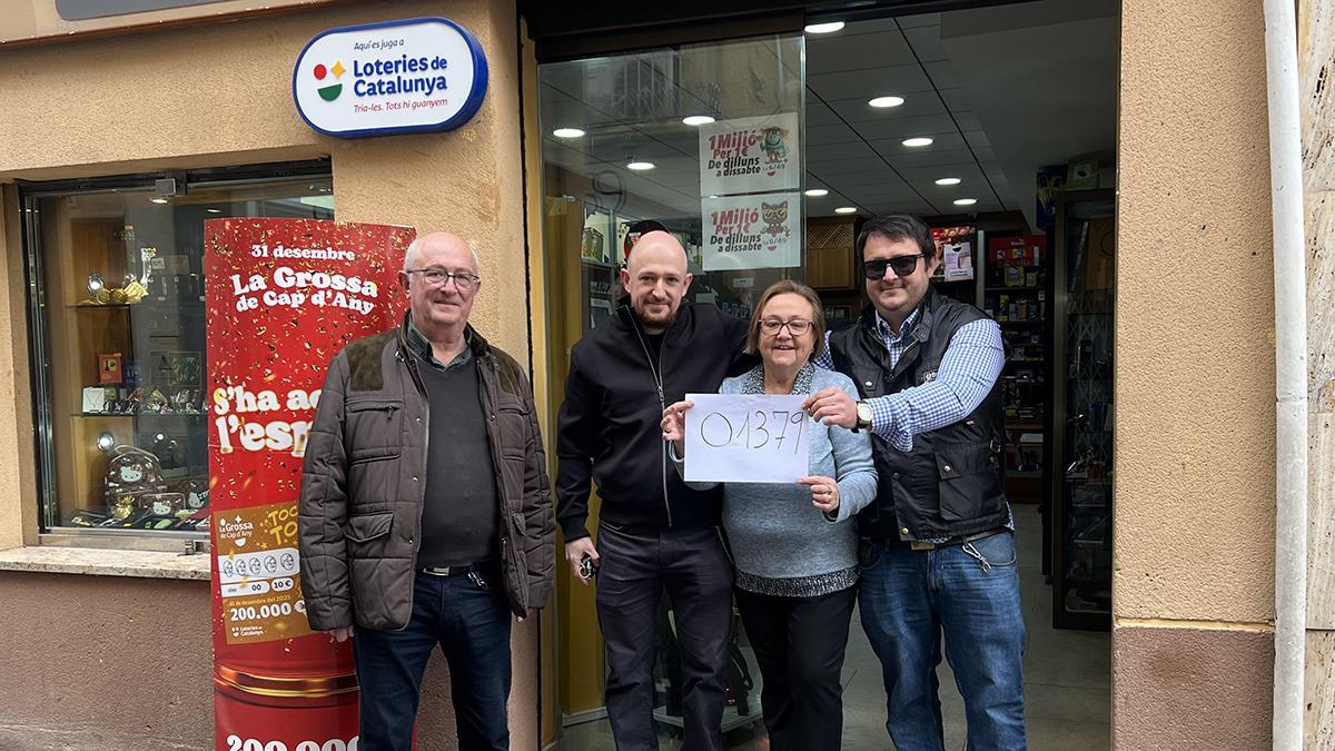 El estanco número 3 de El Vendrell ha repartido más de siete millones de euros con el primer premio de la Grossa de Cap d'Any