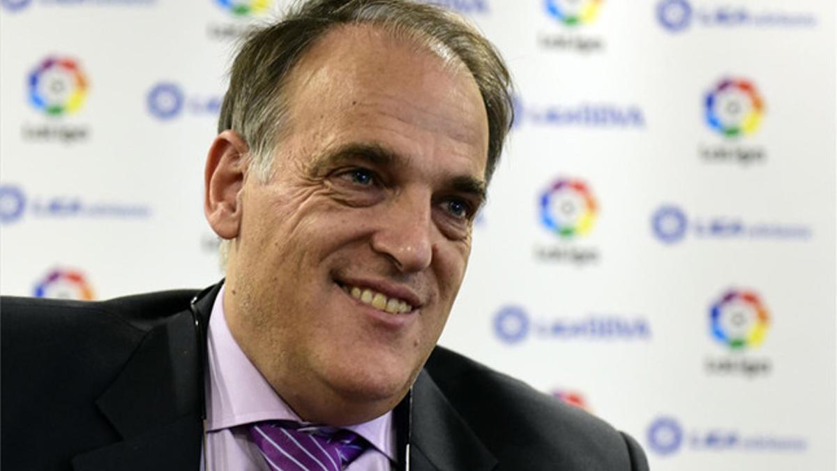 Javier Tebas, presidente de LaLiga, en una imagen de archivo