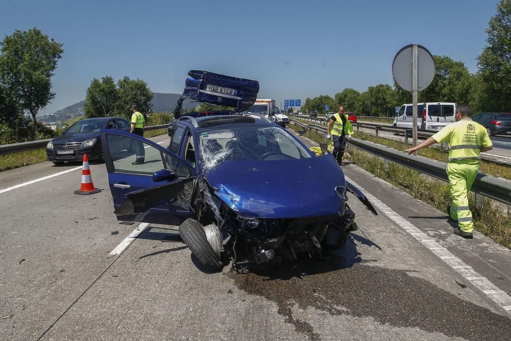 ACCIDENTE EN LA A 68 A LA ALTURA DE PARQUE PRINCIPADO