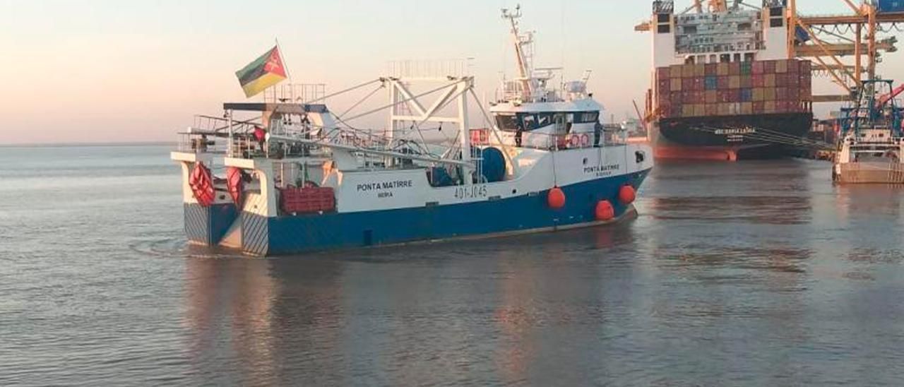 El Ponta Matirre, tras completar su primera marea en Mozambique.