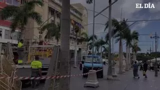 La borrasca Claudia llega al sur de Tenerife y lo peor se espera durante la noche