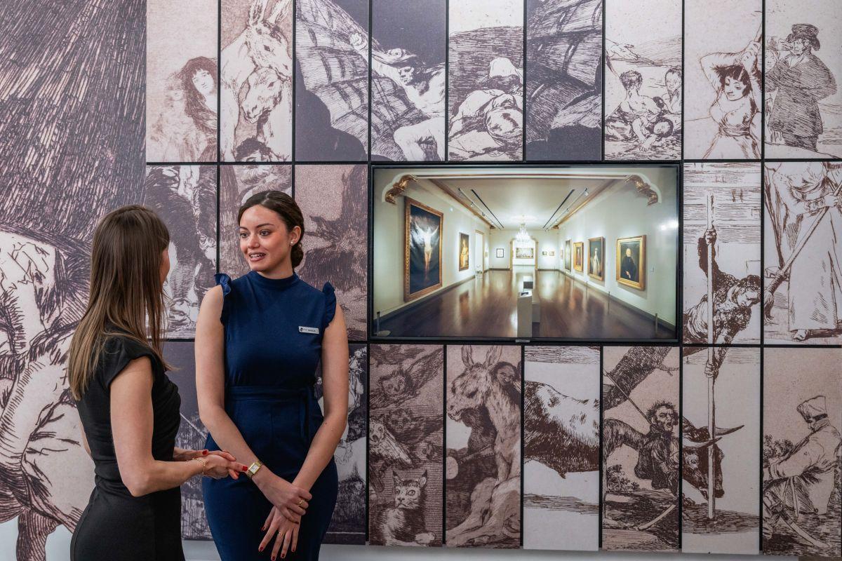 El estand que la Fundación Ibercaja ha inaugurado este miércoles en Arco.