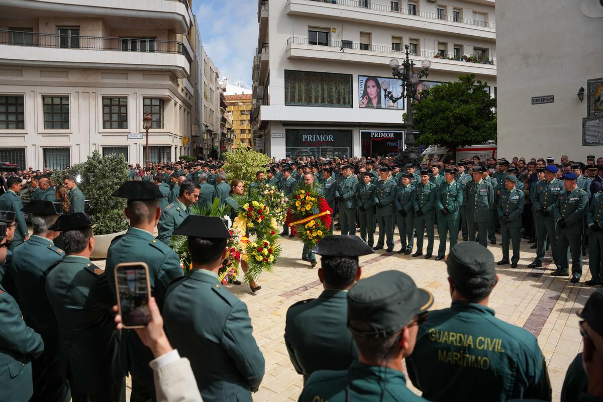 Misa funeral en honor a los guardia civiles fallecidos.