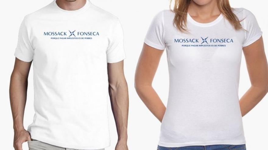 &#039;Porque pagar impuestos es de pobres&#039;, la camiseta de los &#039;papeles de Panamá&#039;