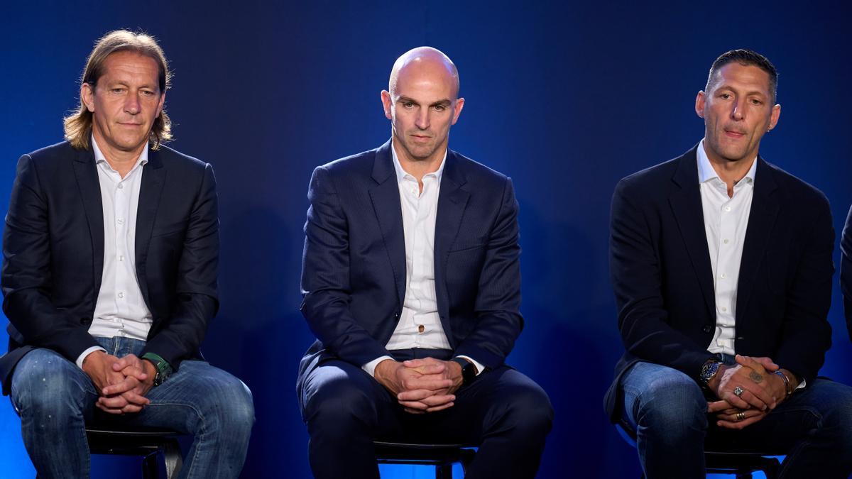 Michel Salgado, Esteban Cambiasso y Marco Materazzi.