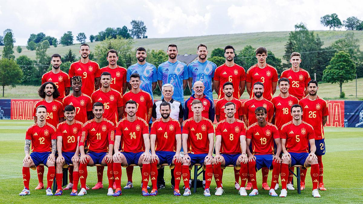 La selección española se hizo la foto oficial previa a la Eurocopa