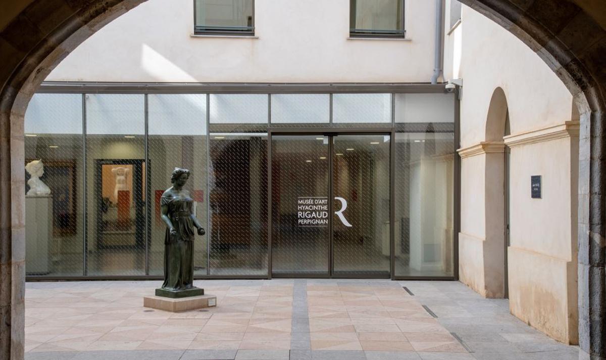 El pati del Museu d'Art Rigaud de Perpinyà