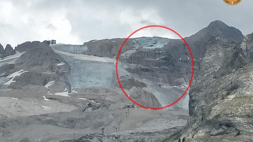 Al menos seis muertos, nueve heridos y 20 desaparecidos al desprenderse el glaciar de la Marmolada, en Italia