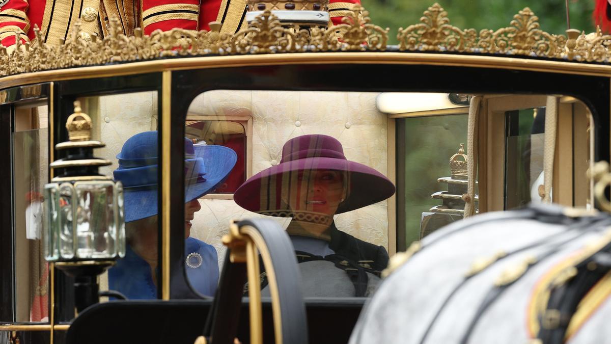 Donald Trump y Melania Trump, en su segunda visita de estado al Reino Unido.