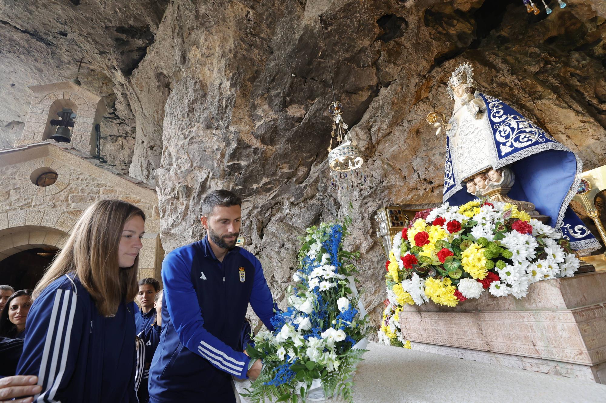 Visita del Real Oviedo al Santuario de Covadonga