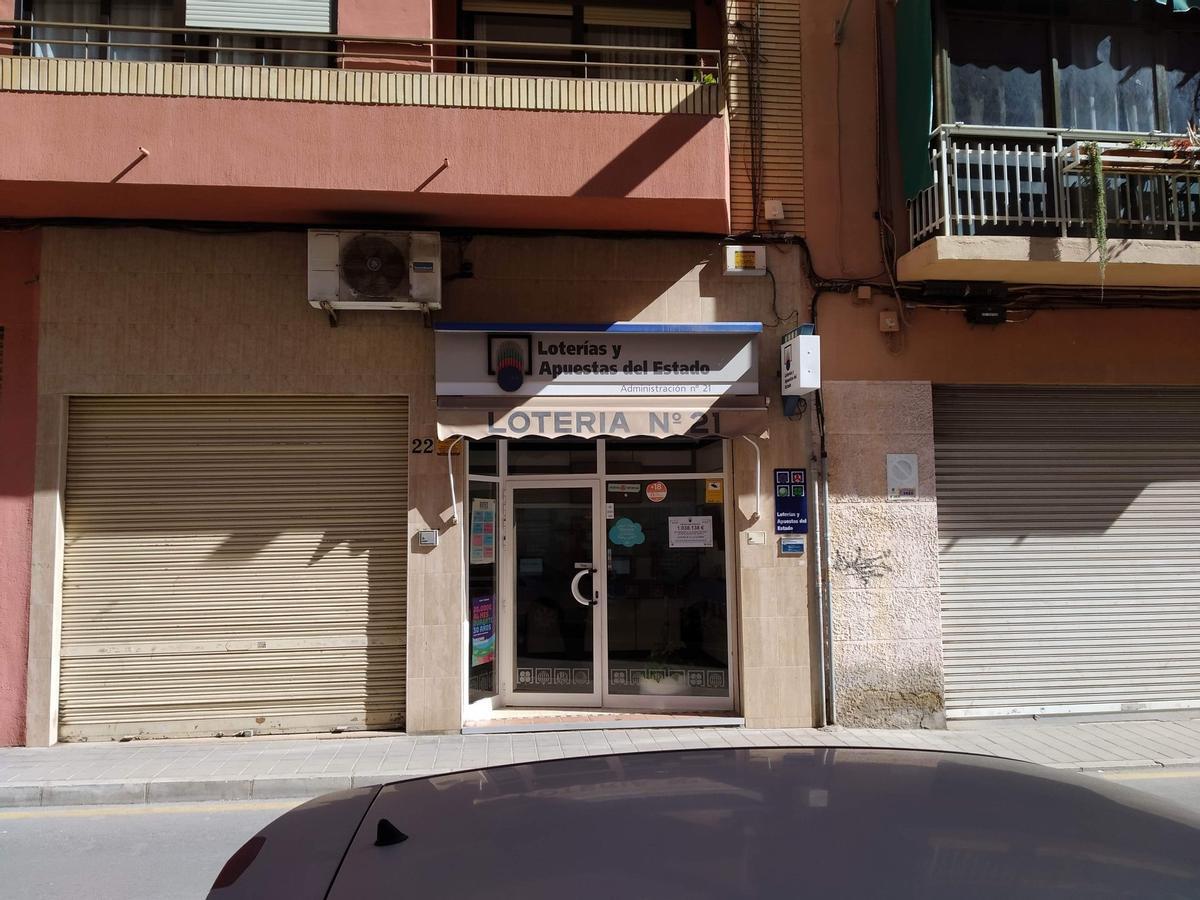 Administración de Loterías de la calle Cisne (Alicante).