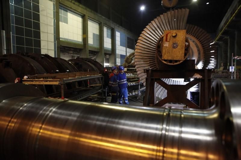 Obras de mantenimiento en la térmica de Aboño