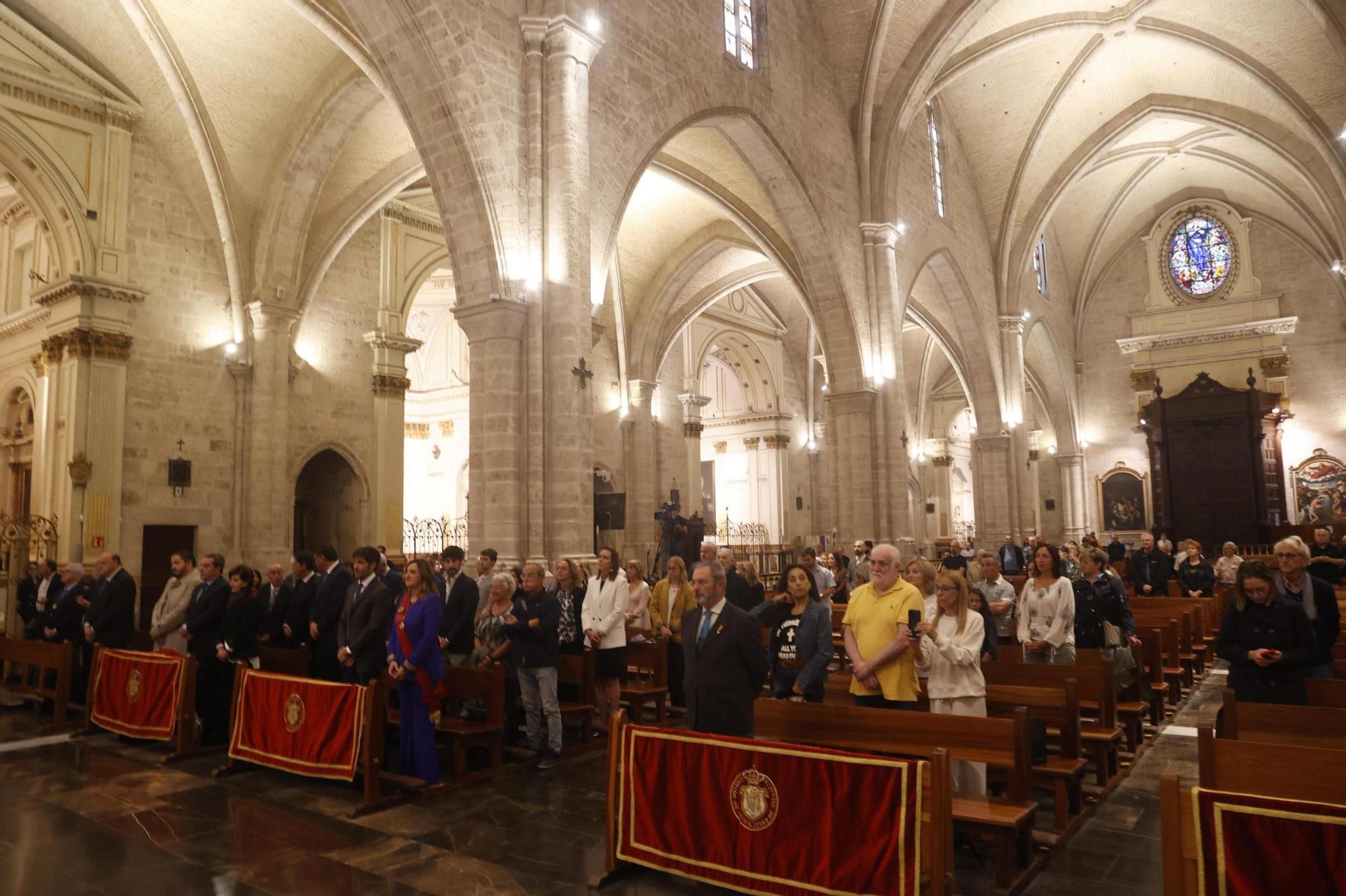 Así ha sido el Te Deum del 9 d'Octubre en la Catedral, de los pocos actos que han sobrevivido a la lluvia
