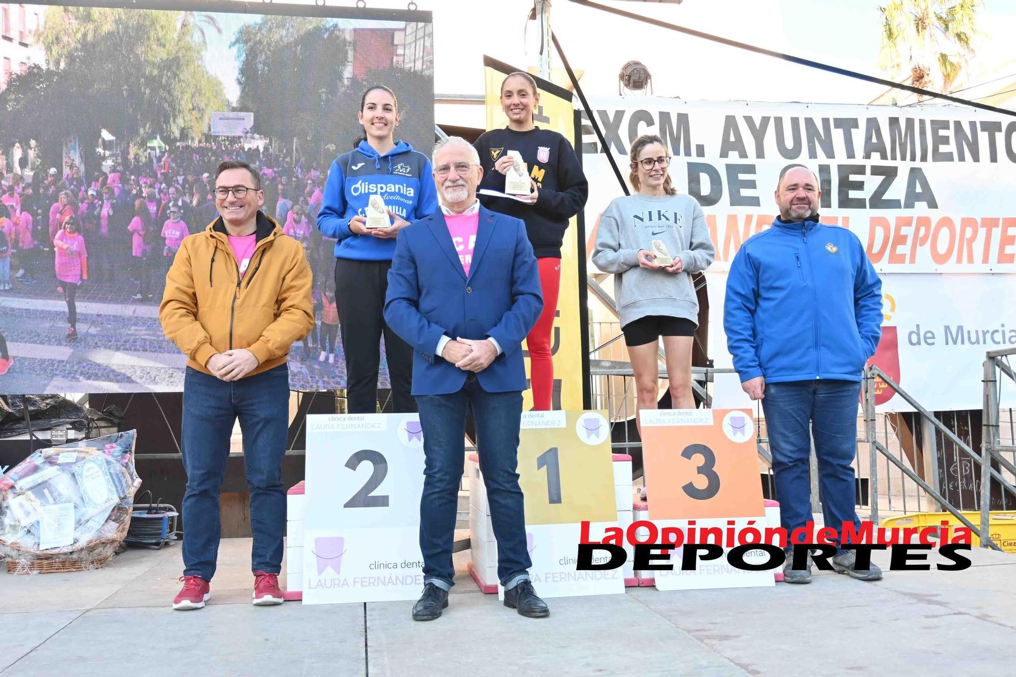 FOTOS: Podio de la Media maratón de Cieza